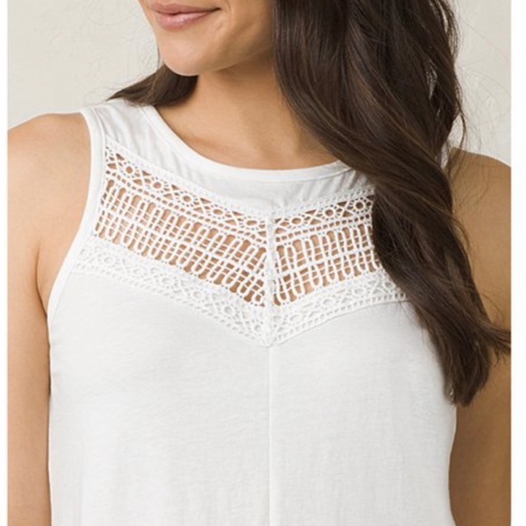 NWT Prana White Petra Organic Cotton Swing Tank - Picture 4 of 11